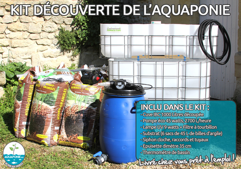 Achat kit aquaponique IBC livré en France