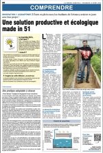 Un bel article dans la Marne agricole